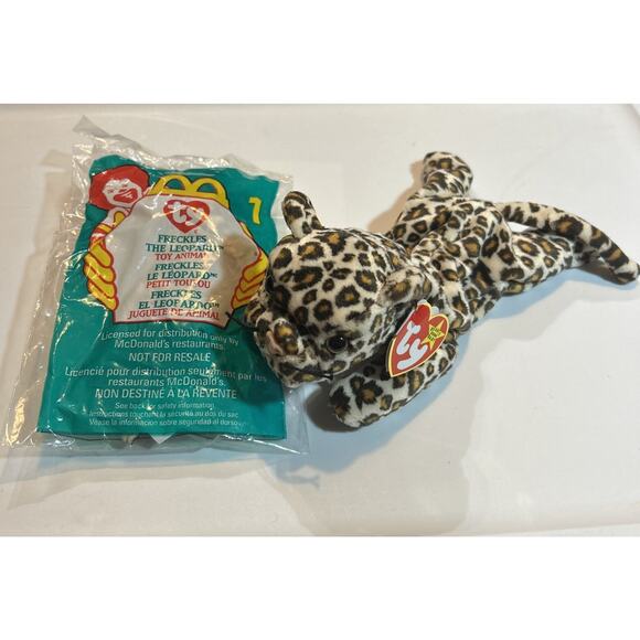 Ty Beanie Baby Freckles the Leopard w/tags & Teenie Beanie Freckles SEALED MINT - Picture 1 of 5